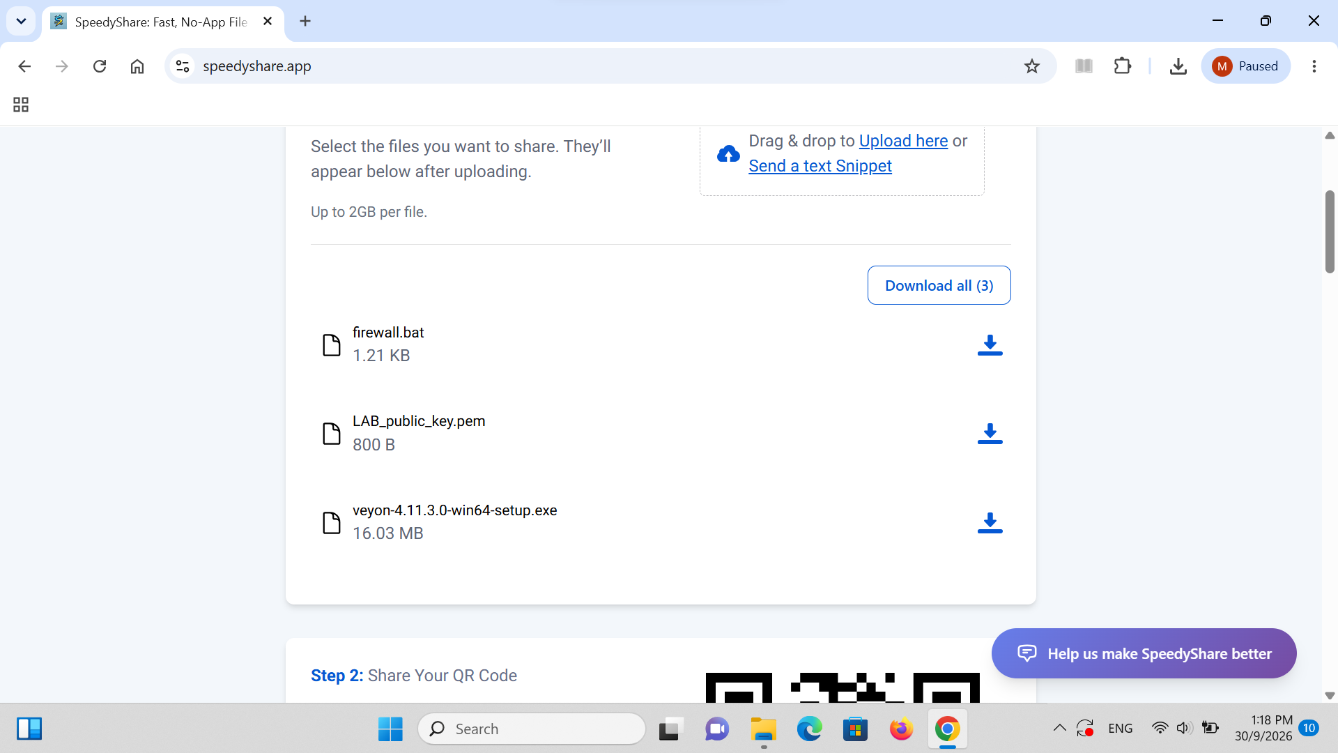 Langkah 11: Click 'Download all (3)' to Retrieve Package